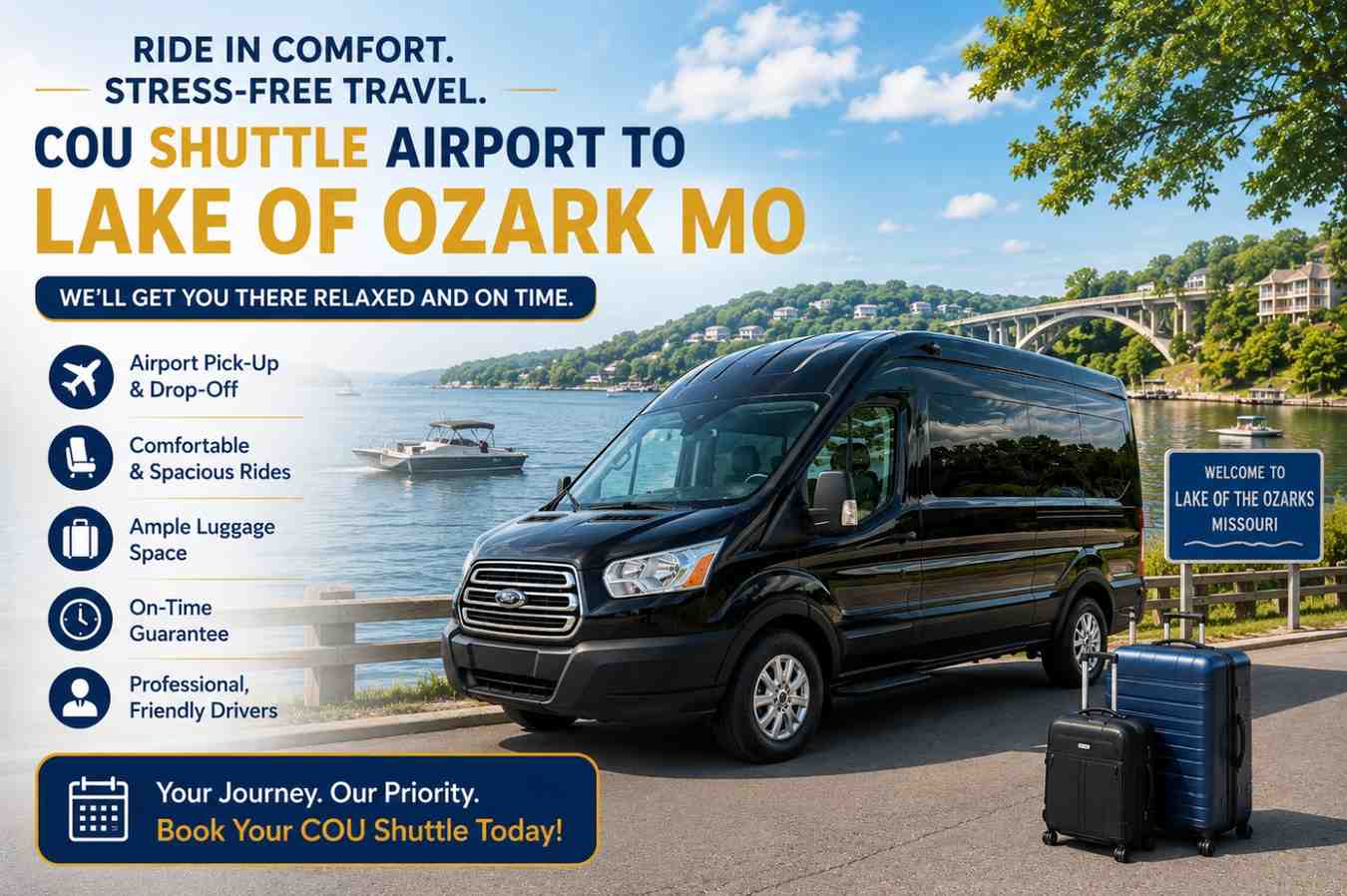 Cou Shuttle Airport To Lake Of Ozark Mo